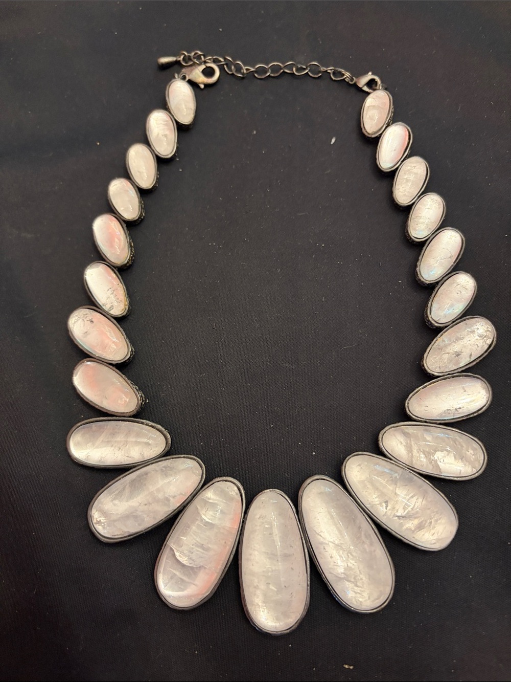 Kiam Family Elegant White Statement Necklace - Women Jewelry
